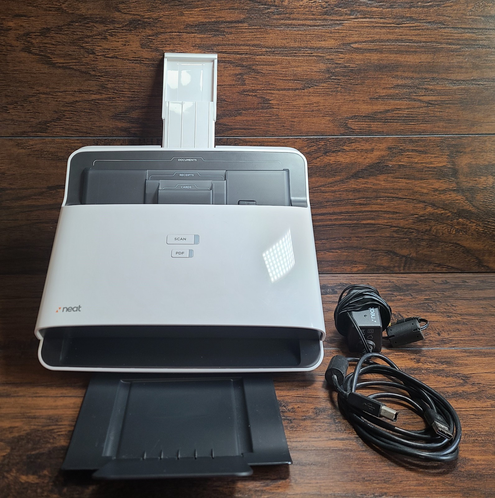 NeatDesk ND-1000 Desktop Document Scanner Digital Filing System W/ Cables Tested