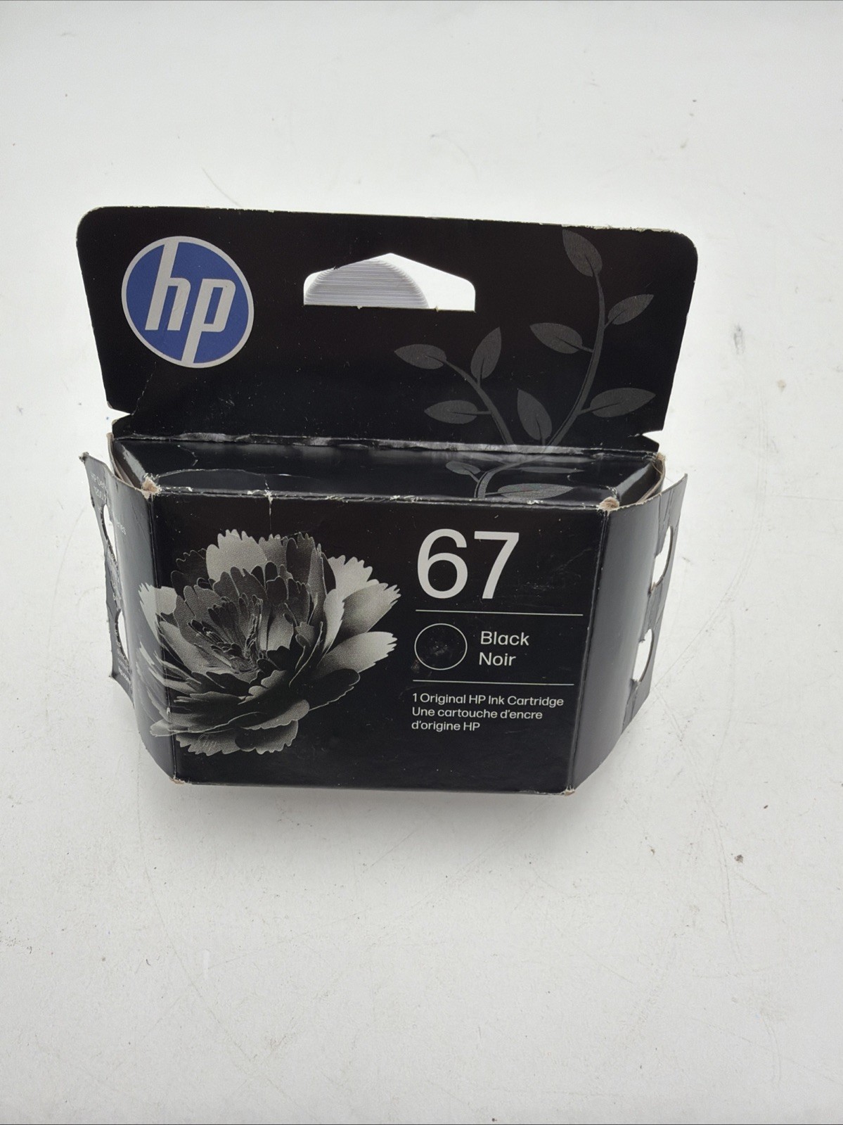 HP 67 Black Ink Cartridge, 3YM56AN Exp. 07/2027