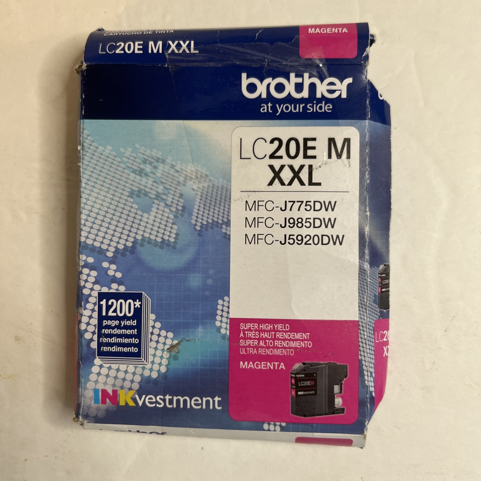 Brother LC20EM INKvestment 1,200 Page-Yield Super High-Yield Ink – Magenta New