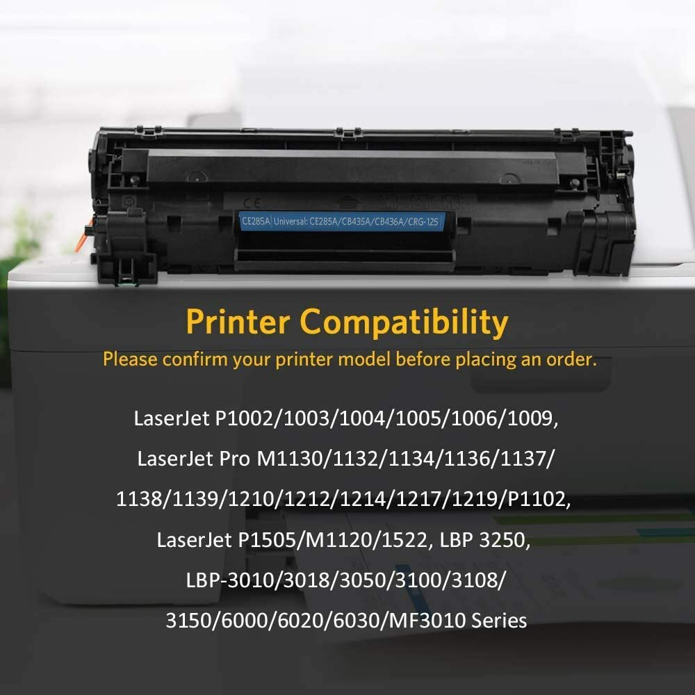 4x Toner Compatible for HP 85A CE285A LaserJet P1102 P1102w M1212nf m1217nfw MFP