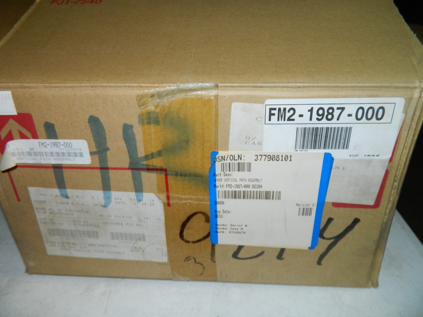 New Genuine Canon FM2-1987-000 Upper Vertical Path Assembly Part Boxed
