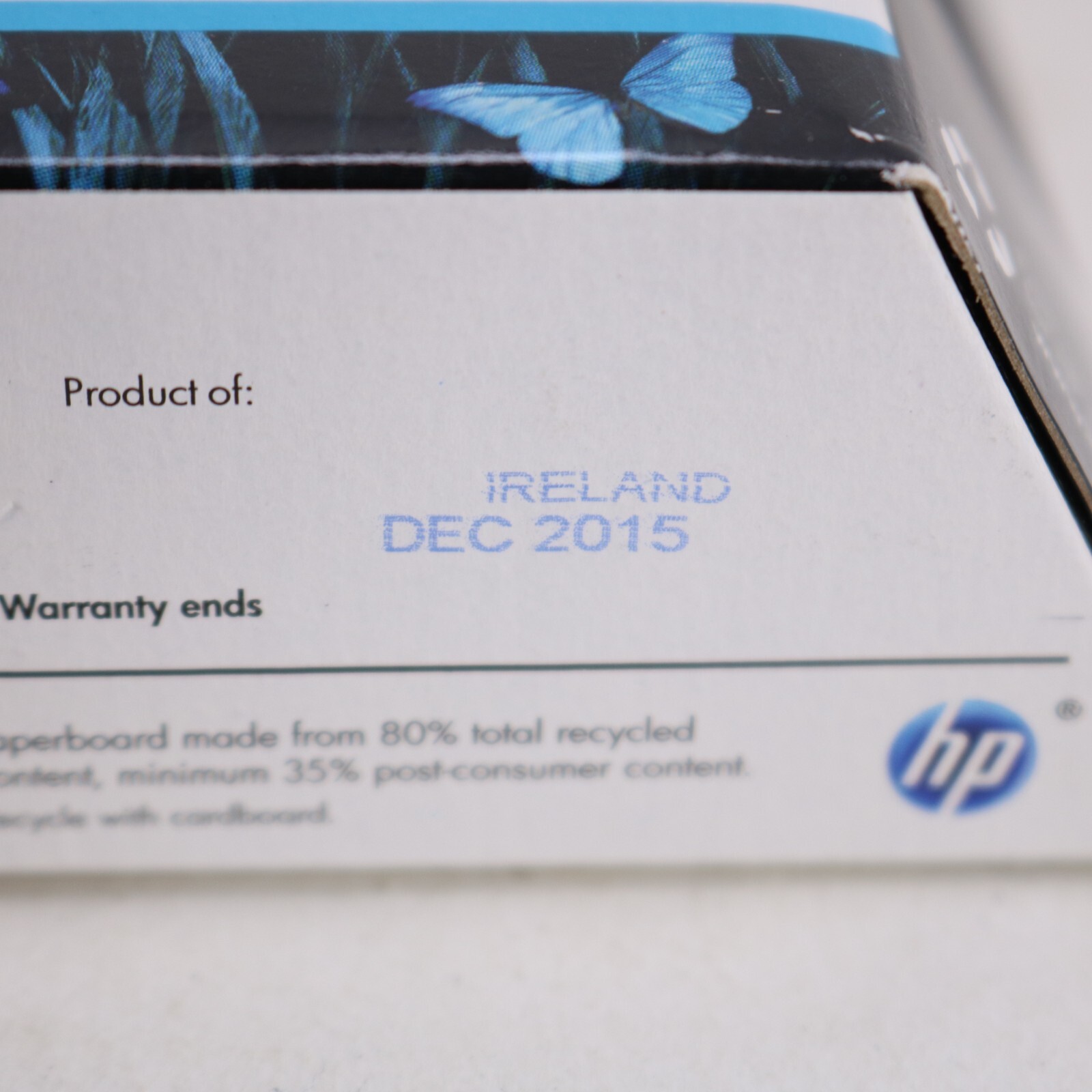 HP 02 Yellow Printer Ink * Hewlett-Packard OEM * New Sealed * Exp Dec 2015