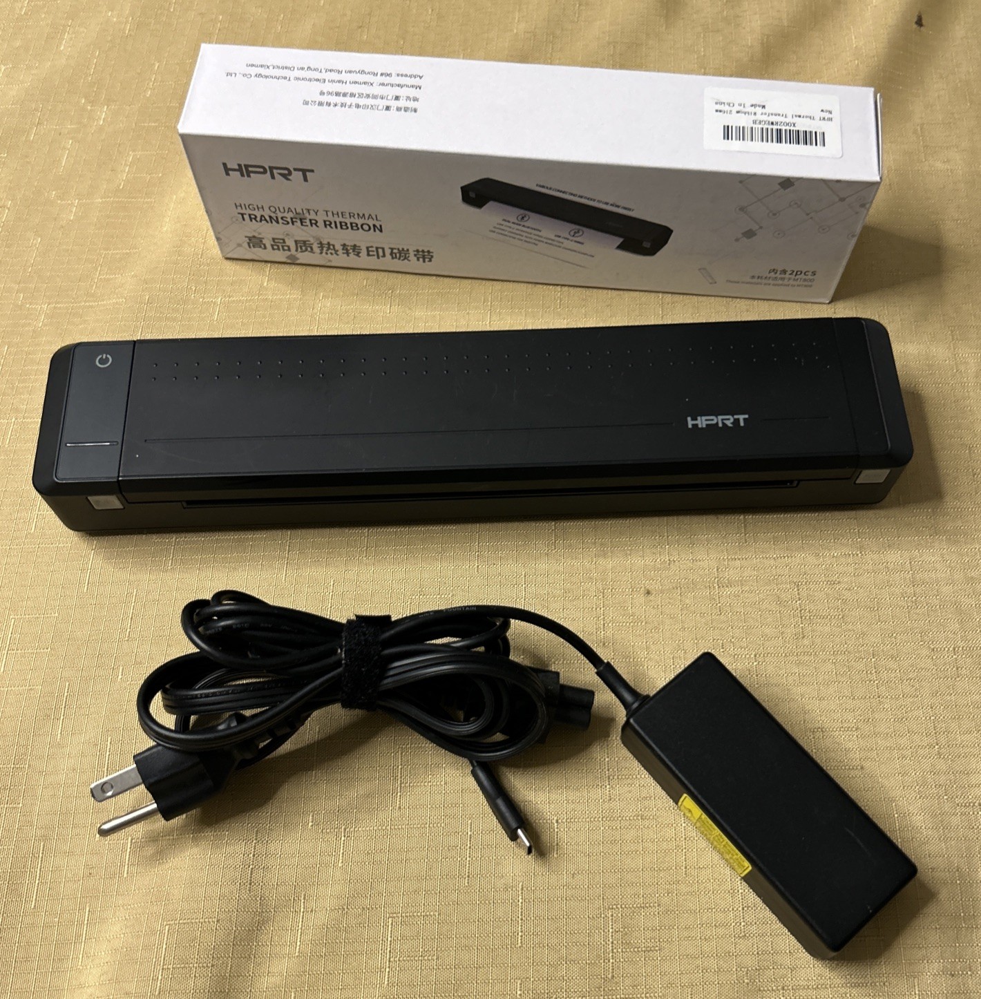 HPRT A4 Portable Printer Bluetooth 8.5×11″ MT800: IOS, Android, Windows+2Ribbons