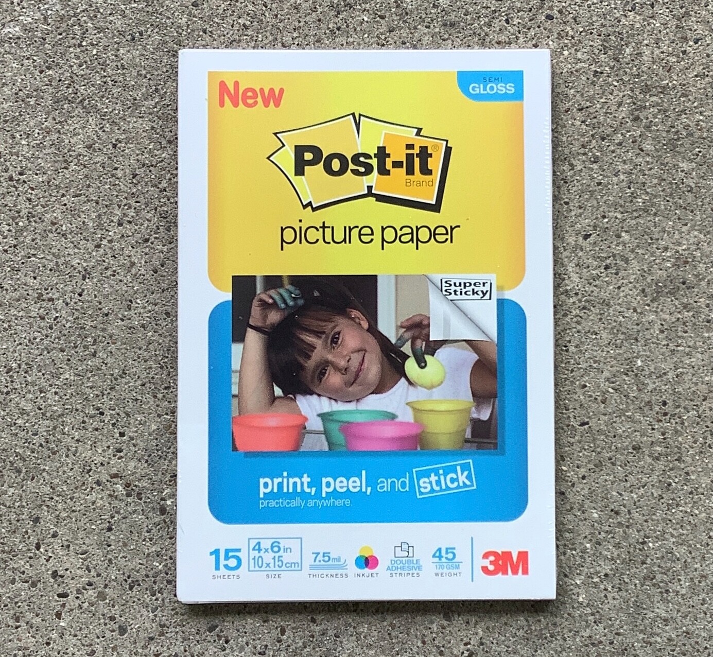 3M Post It Picture Paper 15 Sheets 4 x 6 in New Sealed For Inkjet Printer 7.5mil
