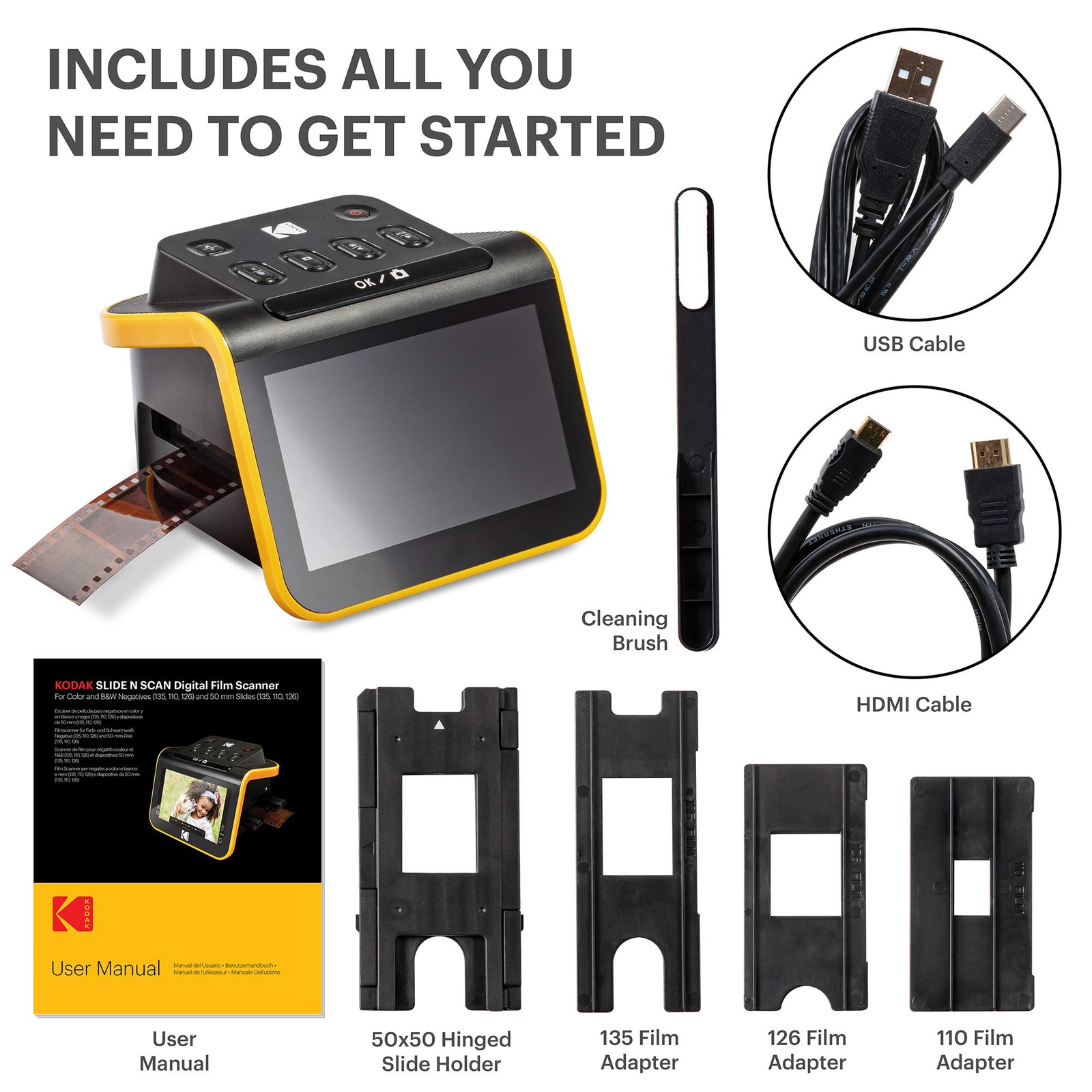 Kodak Slide N SCAN Digital Portable Film Scanner 5″ LCD Screen, Slide Scanner