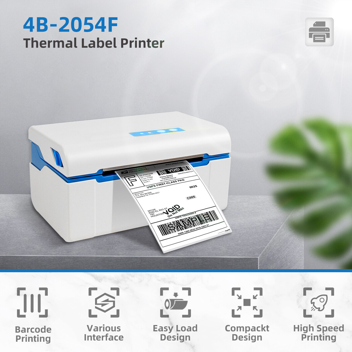 Shipping Label printer Direct Thermal Barcode Thermal Printer With 3000 labels