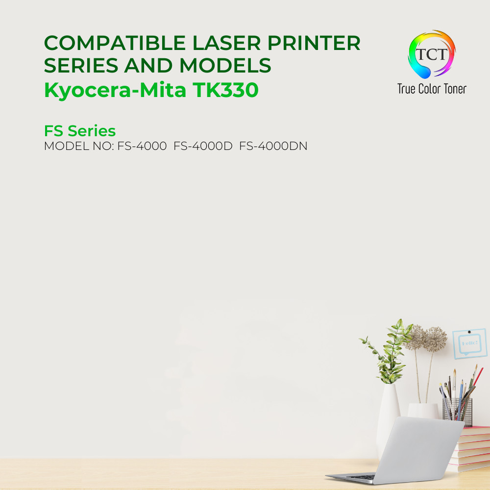TCT Premium TK330 TK332 Black for Kyocera-Mita FS 4000 4000DN Compatible Toner