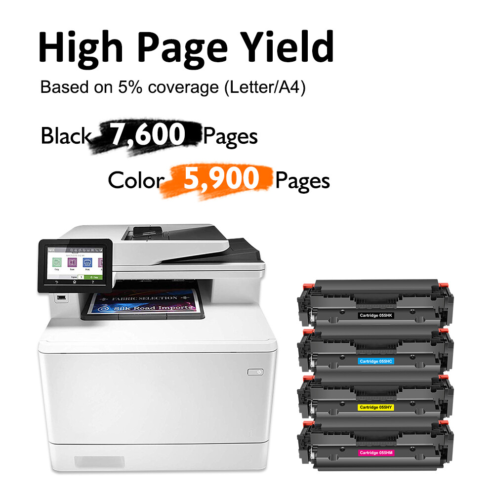 CRG 055H Toner Compatible With Canon 055 Color ImageCLASS MF741cdw MF743cdw Lot