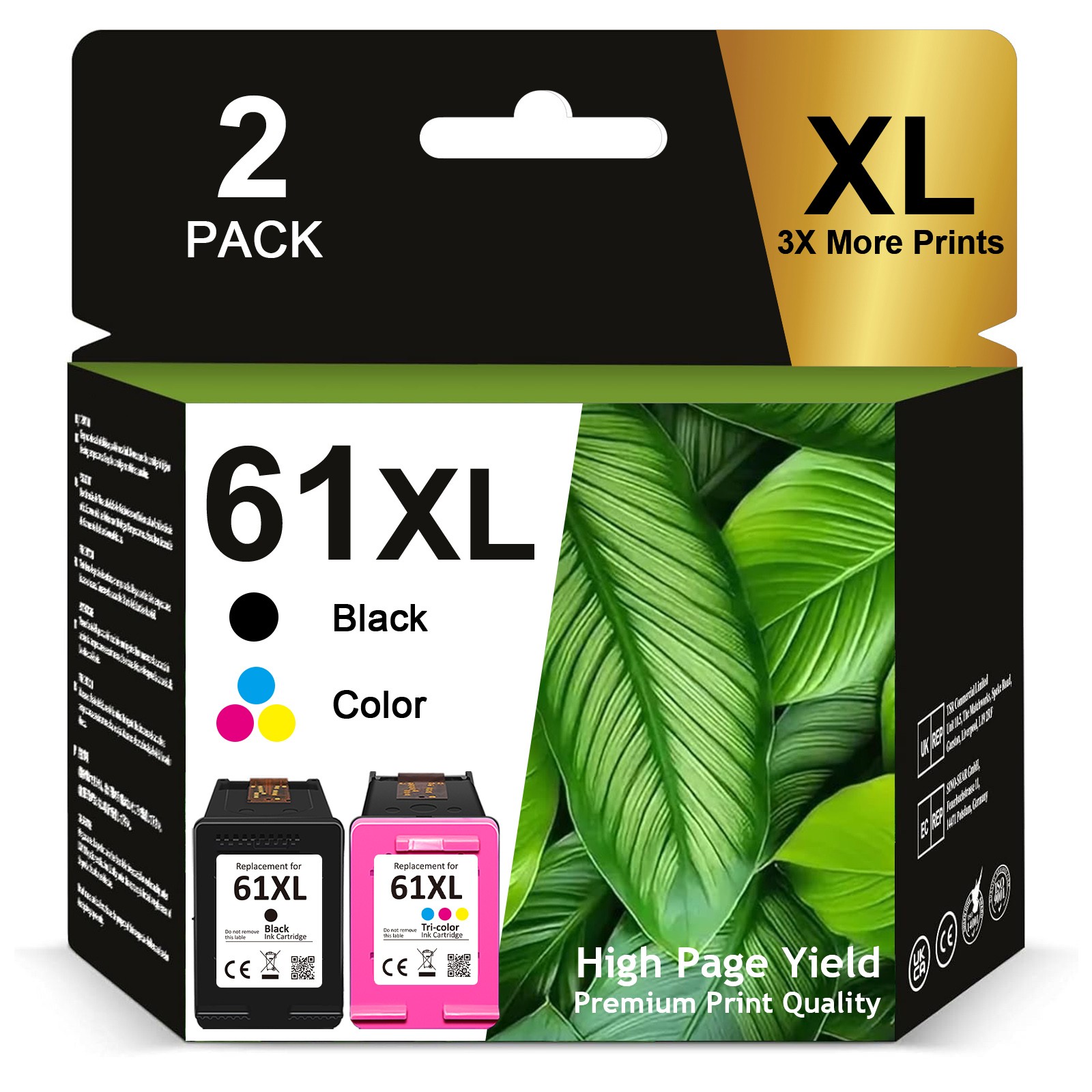 For HP 61XL 61-XL Ink Cartridges for HP ENVY 4500 4501 4502 4504 5530 5531 5535