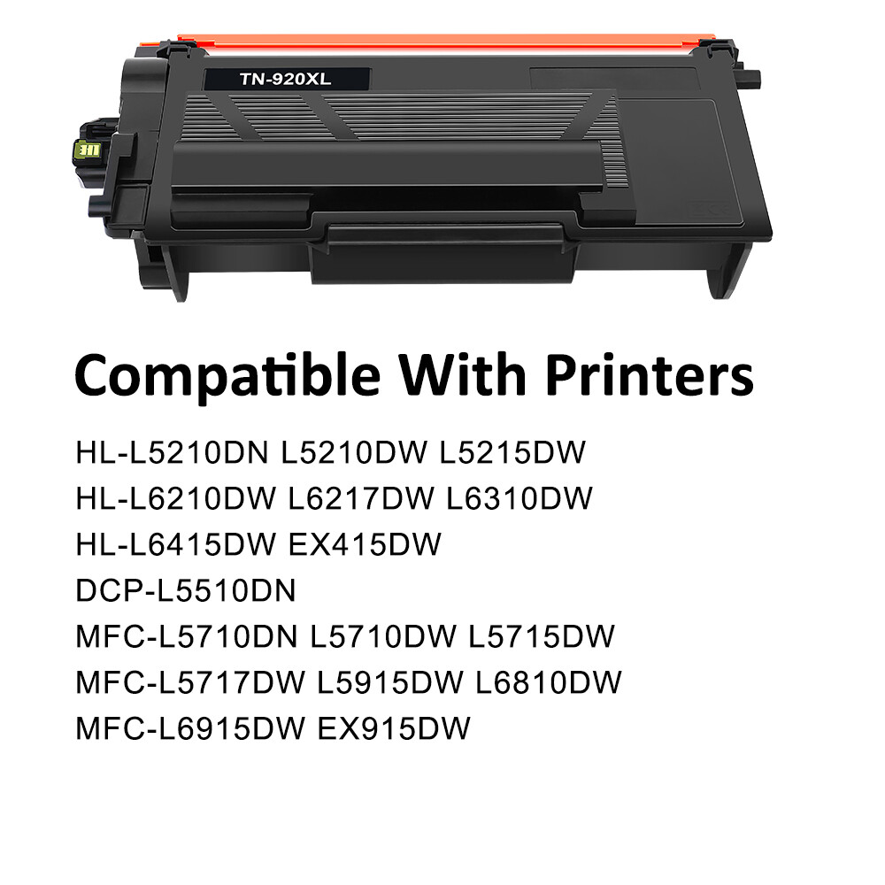 TN920 TN920XL Toner Compatible With Brother HL-L5210DN DCP-L5510DN MFC-L5710DN