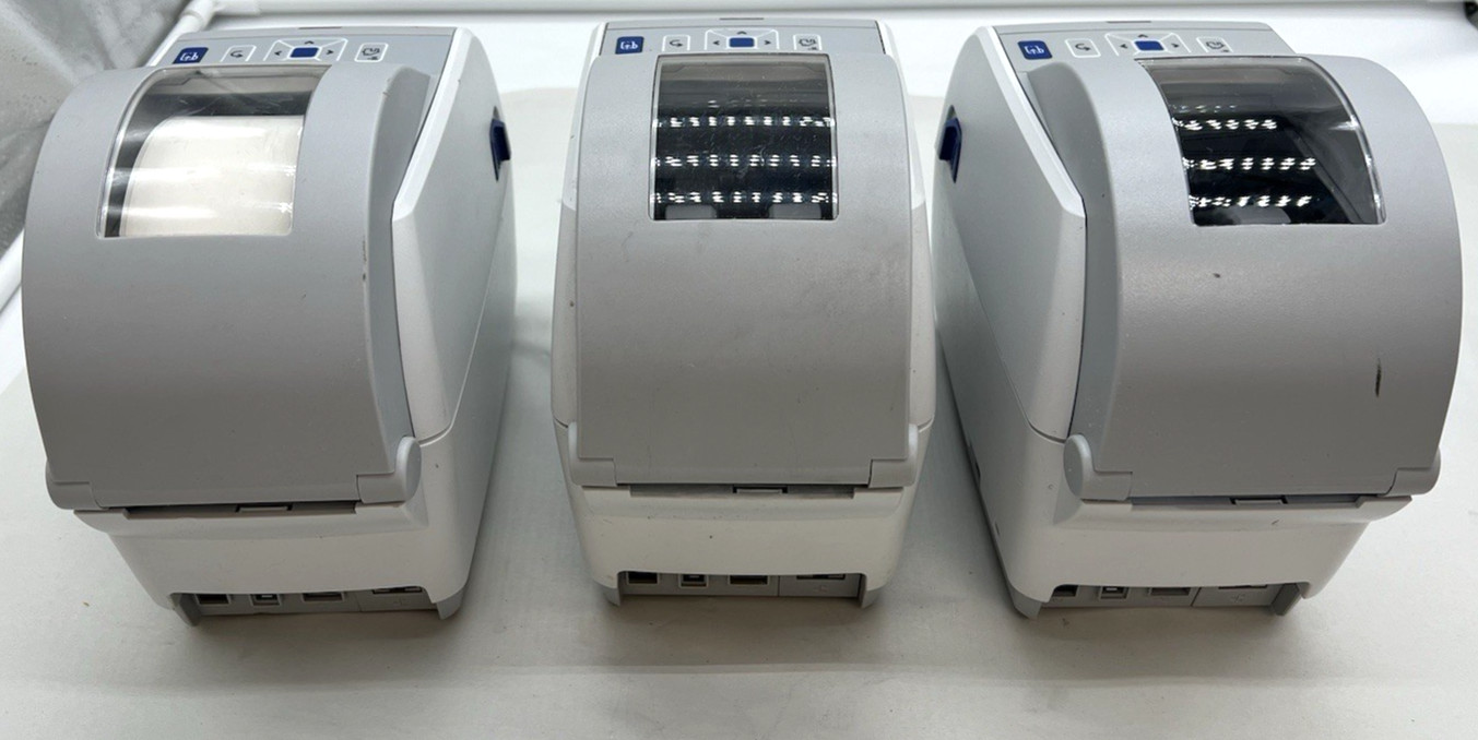 Lot of (3) Intermec Desktop Printer PC23d Grade C No adaptor