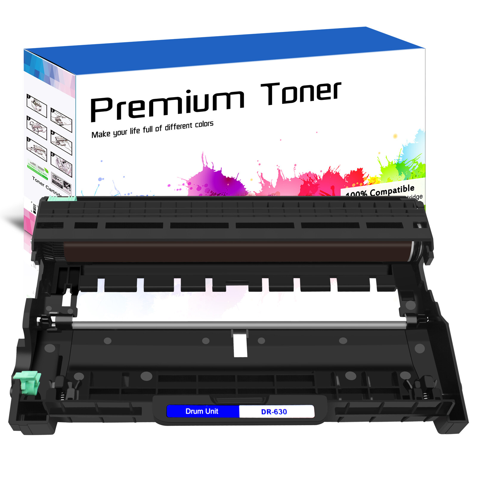 1PK Black DR630 Drum Unit replacement for Brother DR-630 MFC-L2720DW MFC-L2740DW