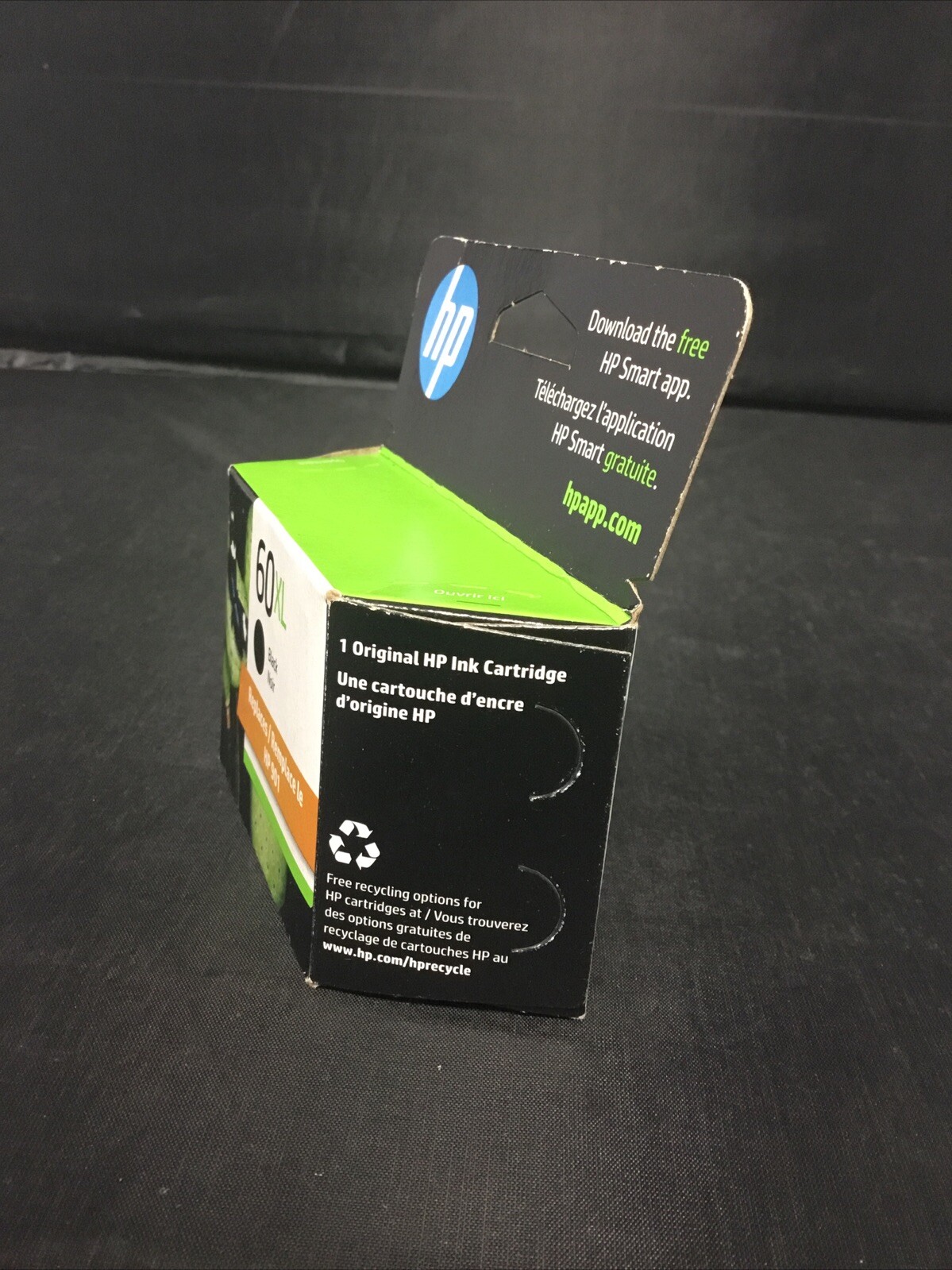 Authentic HP 60 XL BLACK Ink Cartridge CC641WN (EXPIRED 08-2024) Brand New