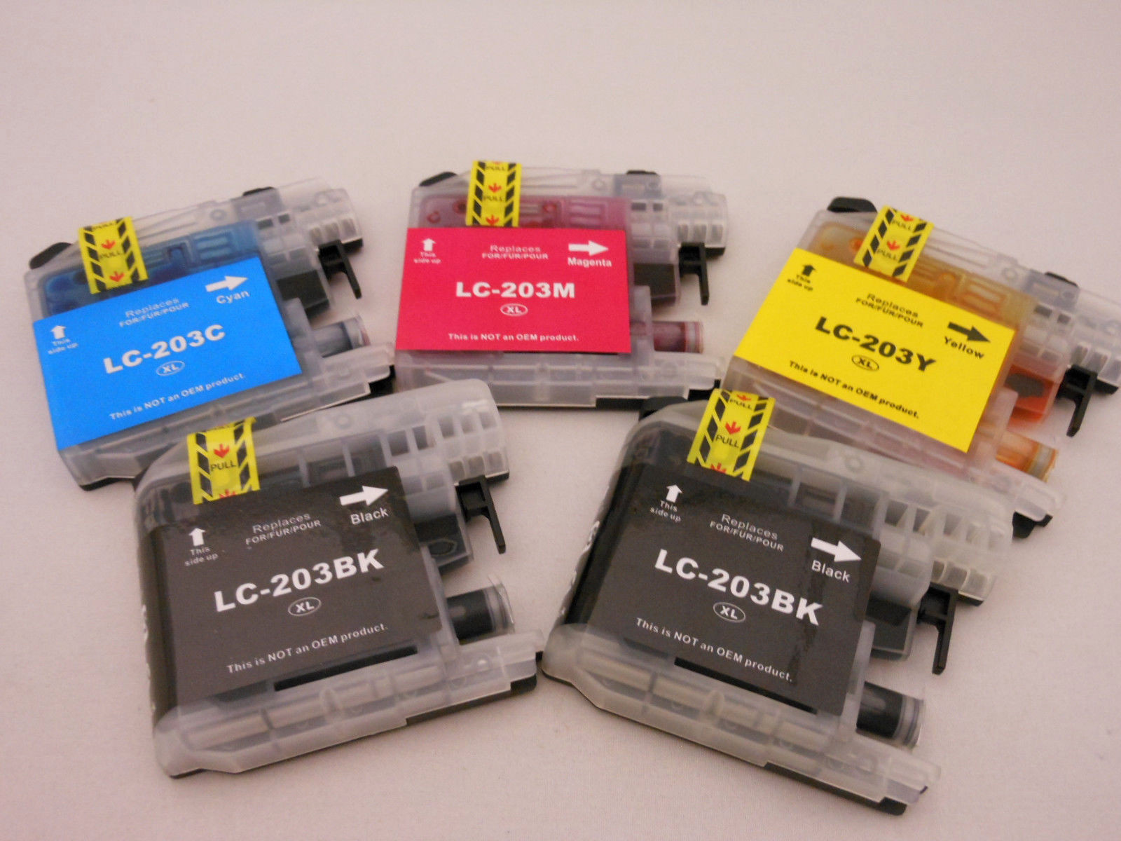 5PK LC203 LC203XL Ink Cartridge for Brother MFC-J485DW J480DW J680DW J880DW J885