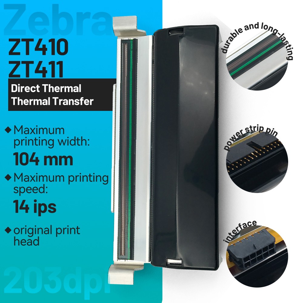 ✅️P1058930-009 NEW Printhead for Zebra ZT410 ZT411 Thermal Printer 200dpi✅️