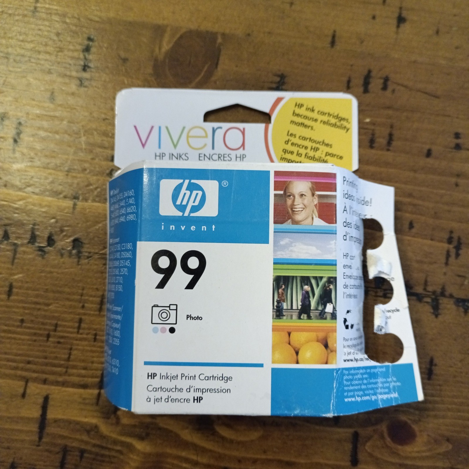 HP 99 Photo Ink Cartridge Vivera C9369WN Expired Feb 2008 New Sealed r2