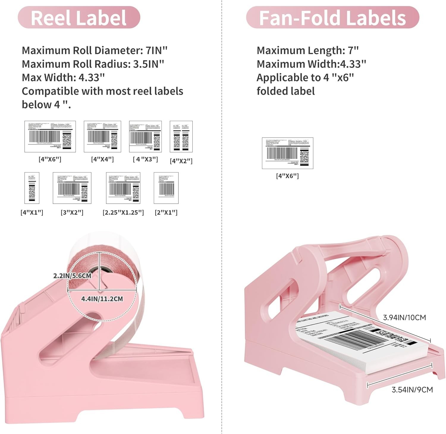 Thermal Shipping Label Holder for Rolls & Fan-Fold, Fragile Stickers for Ship…