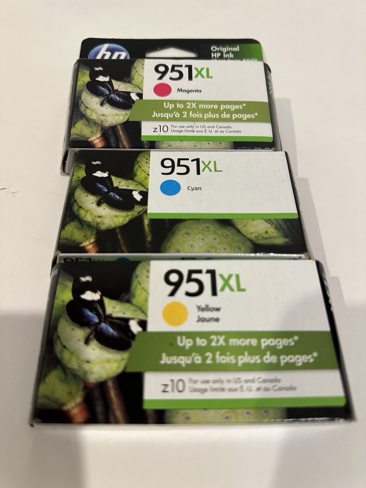 3-PACK HP GENUINE 951XL COLOR INK (RETAIL BOX) for the OFFICEJET PRO 8620 8625