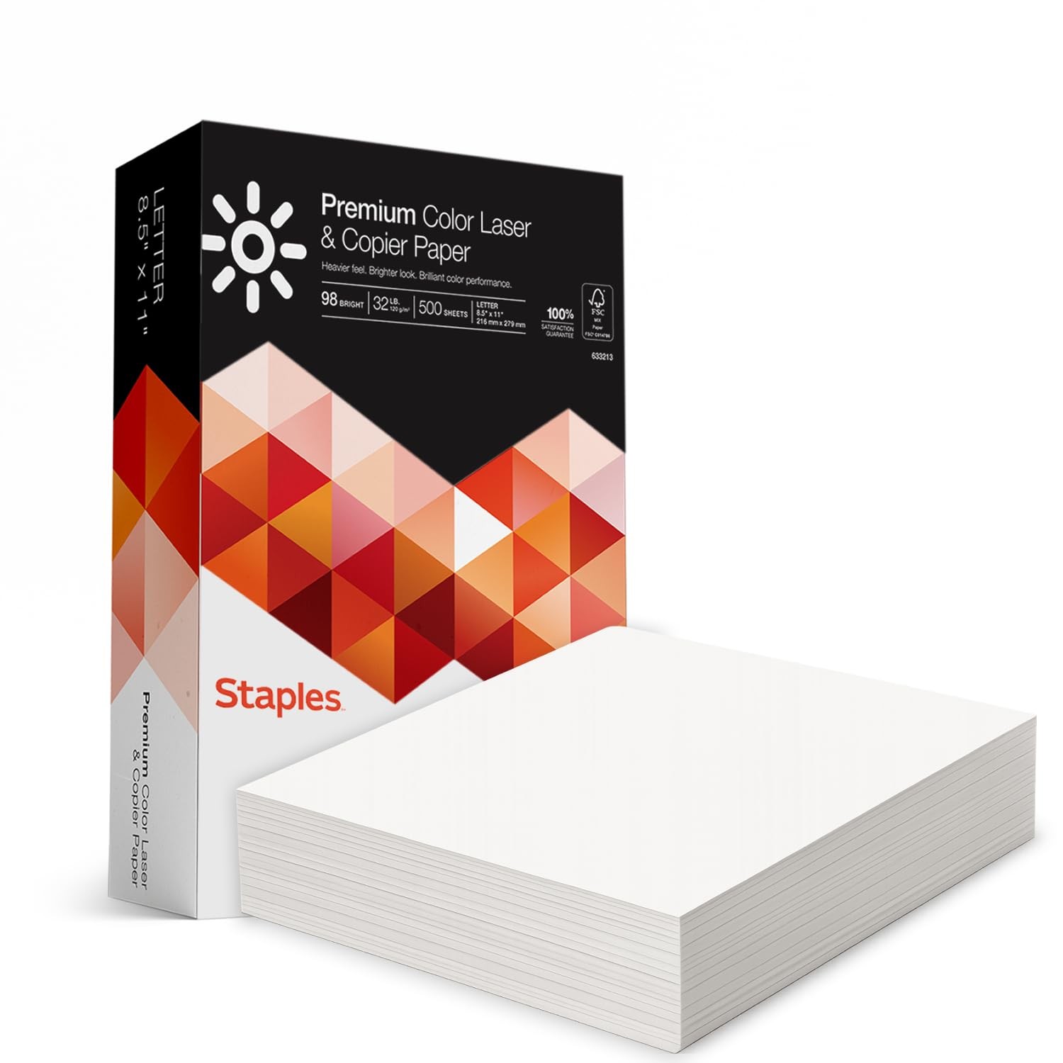 Laser Printer Paper 8.5×11 Inch 32 lb 98 Brightness Office Business Paper Ream