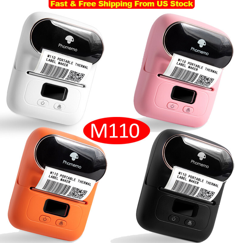 Phomemo M110 Label Barcode Printer Bluetooth Label Maker Thermal Printer LOT