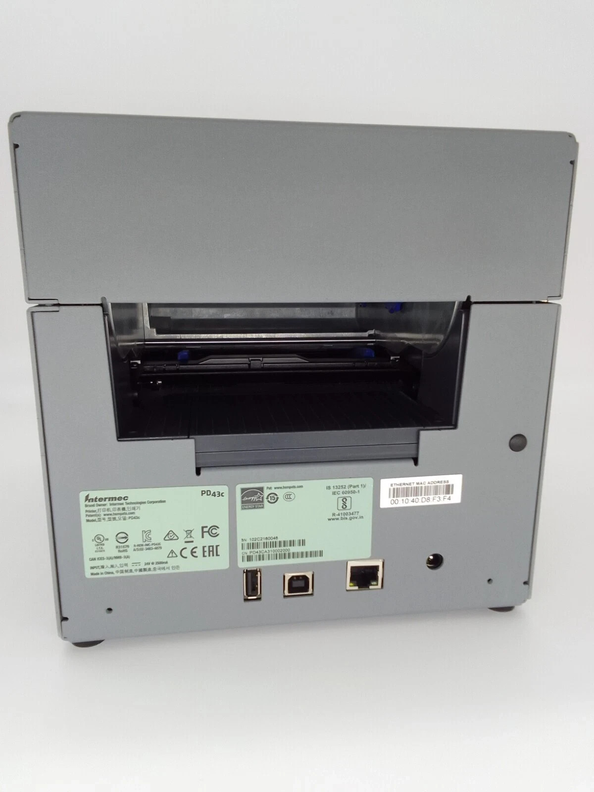 Intermec Thermal Label Printer PD43c Industrial Barcode Printer With Adapter