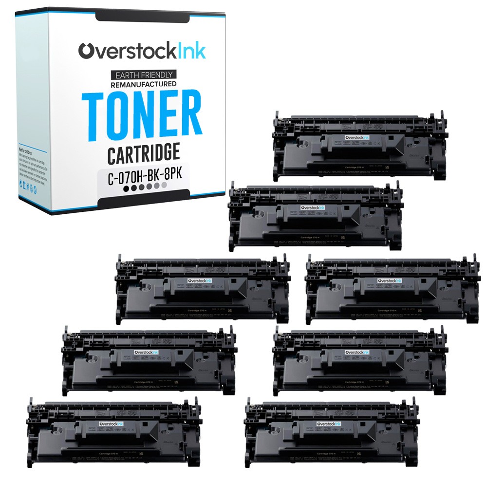 OSI 8-Pack Replacement 070H Cartridges for Canon i-SENSYS LBP243dw LBP246dw