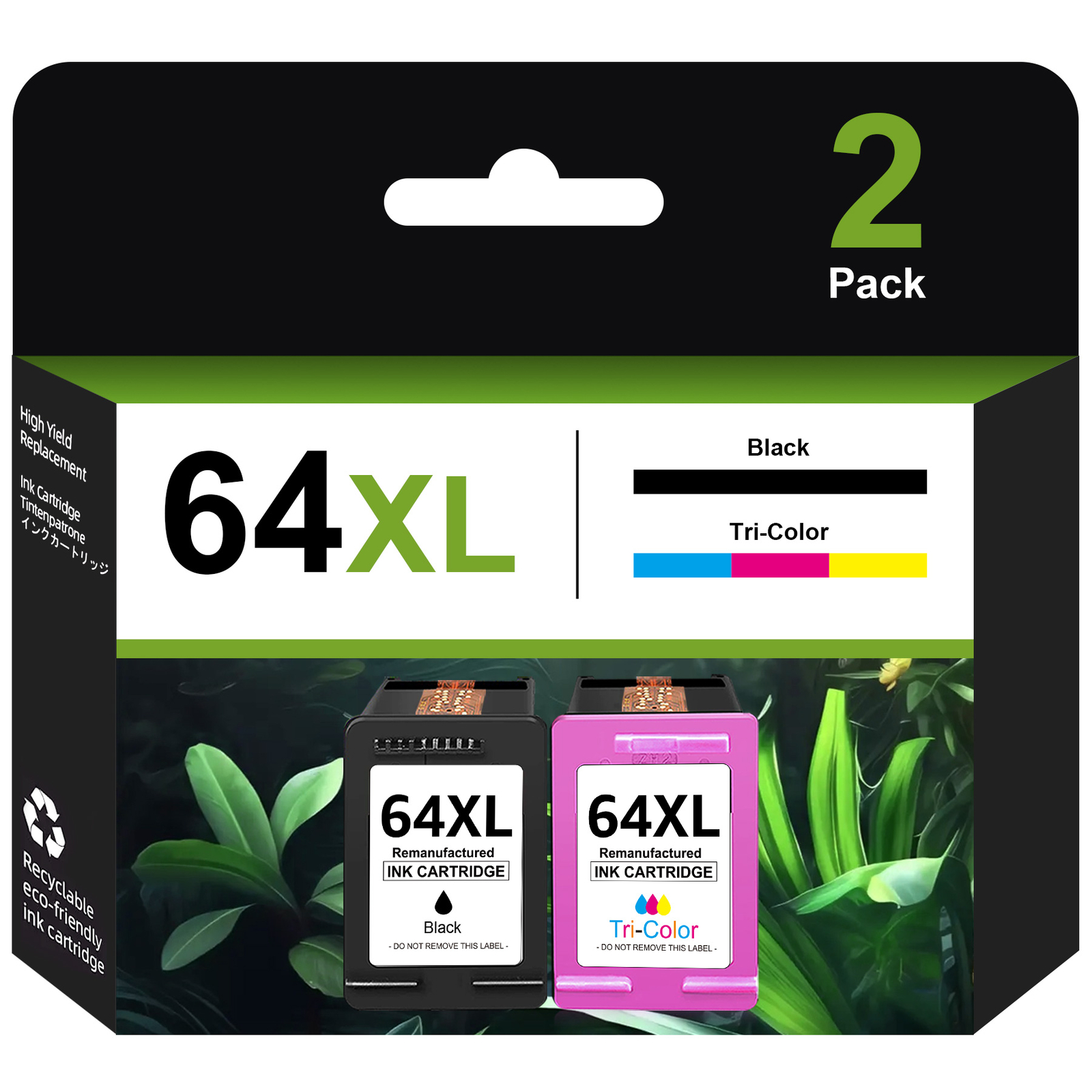 2PK 64XL Black N9J92AN Color N9J91AN Ink Printer for HP Envy 7155 7158 7855 7858