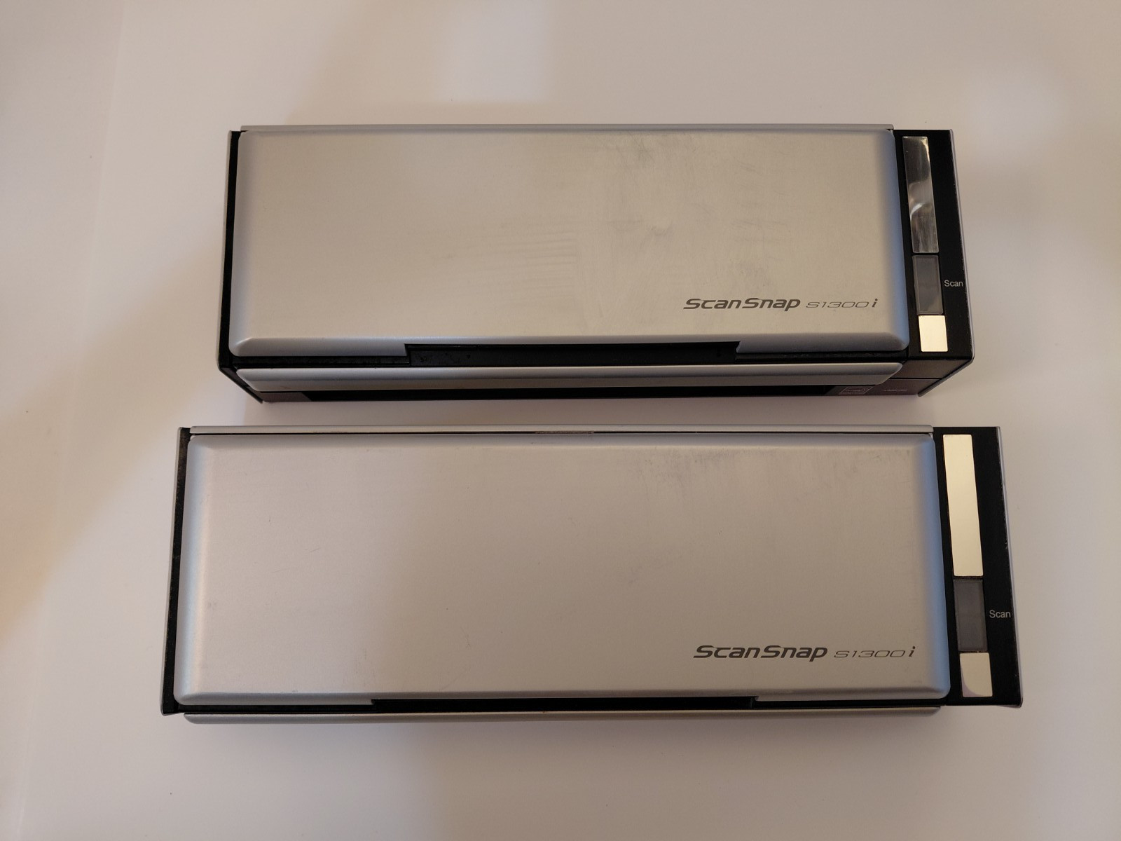 Lot of 2 Fujitsu Scansnap S1300i Portable Document Scanner – No Power Adapter