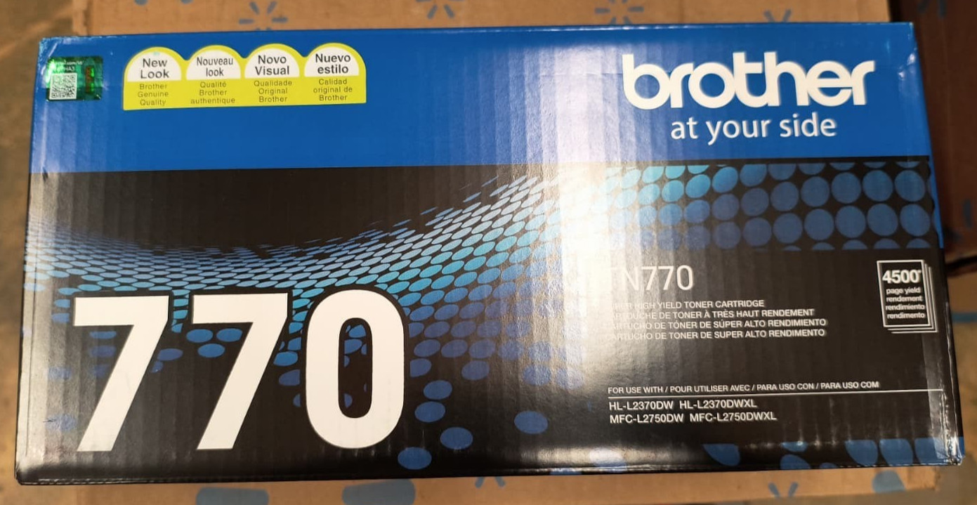 Brother Genuine TN770 Super High Yield Black Toner Cartridge – New , P2