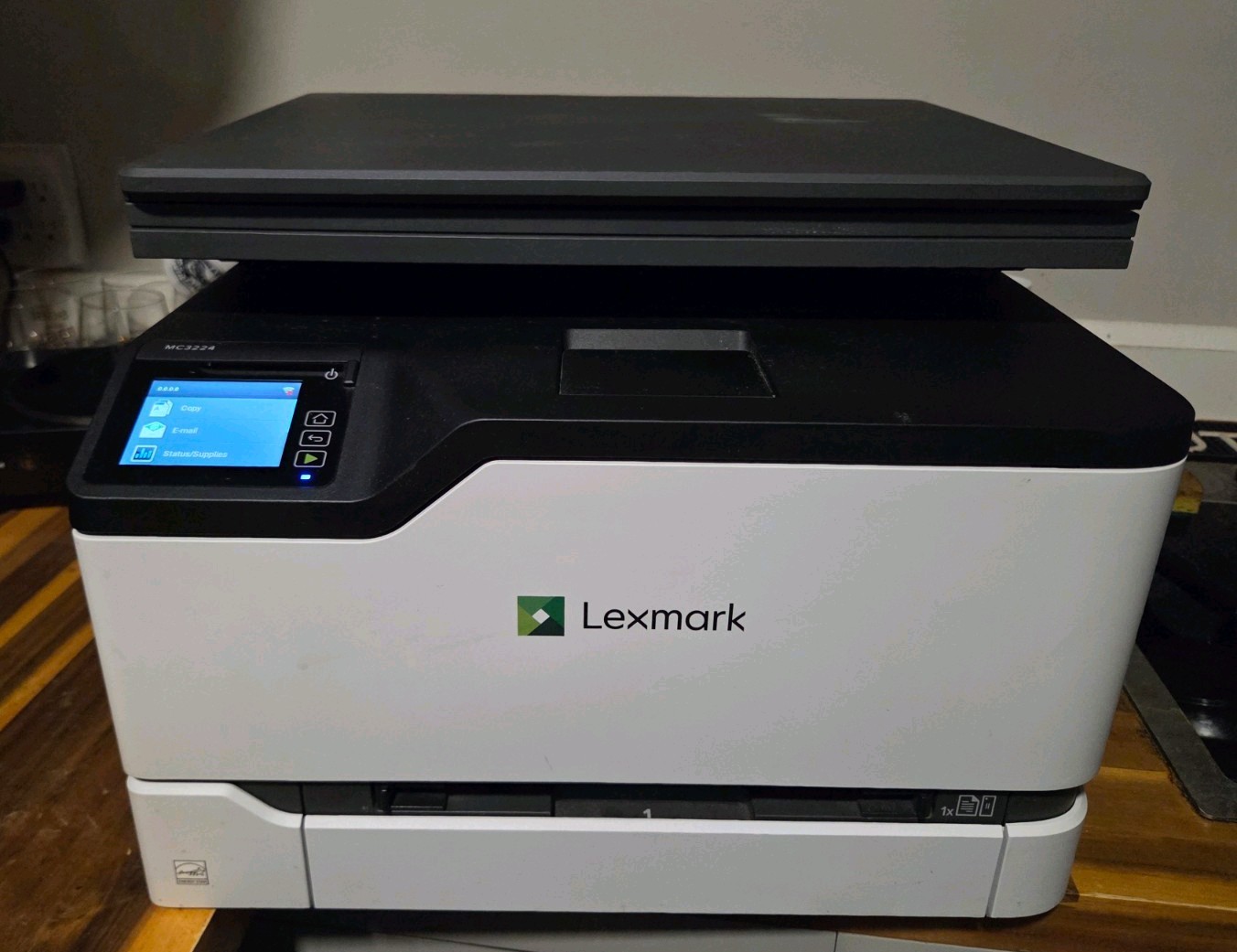 Lexmark MC3224dwe Wireless Color Laser Printer Tested Needs Toner Only 2,437 Pgs