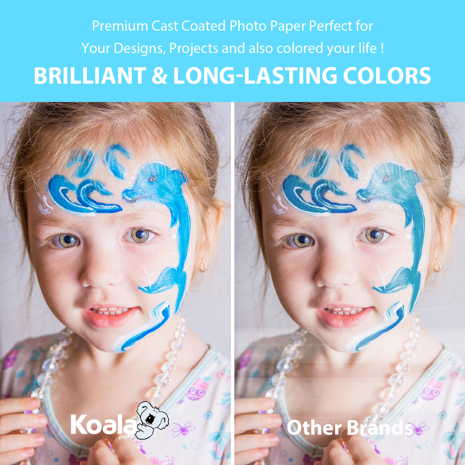 100 Sheets Koala Double Sided Glossy Inkjet Photo Paper 13×19 69lb Heavy Weight