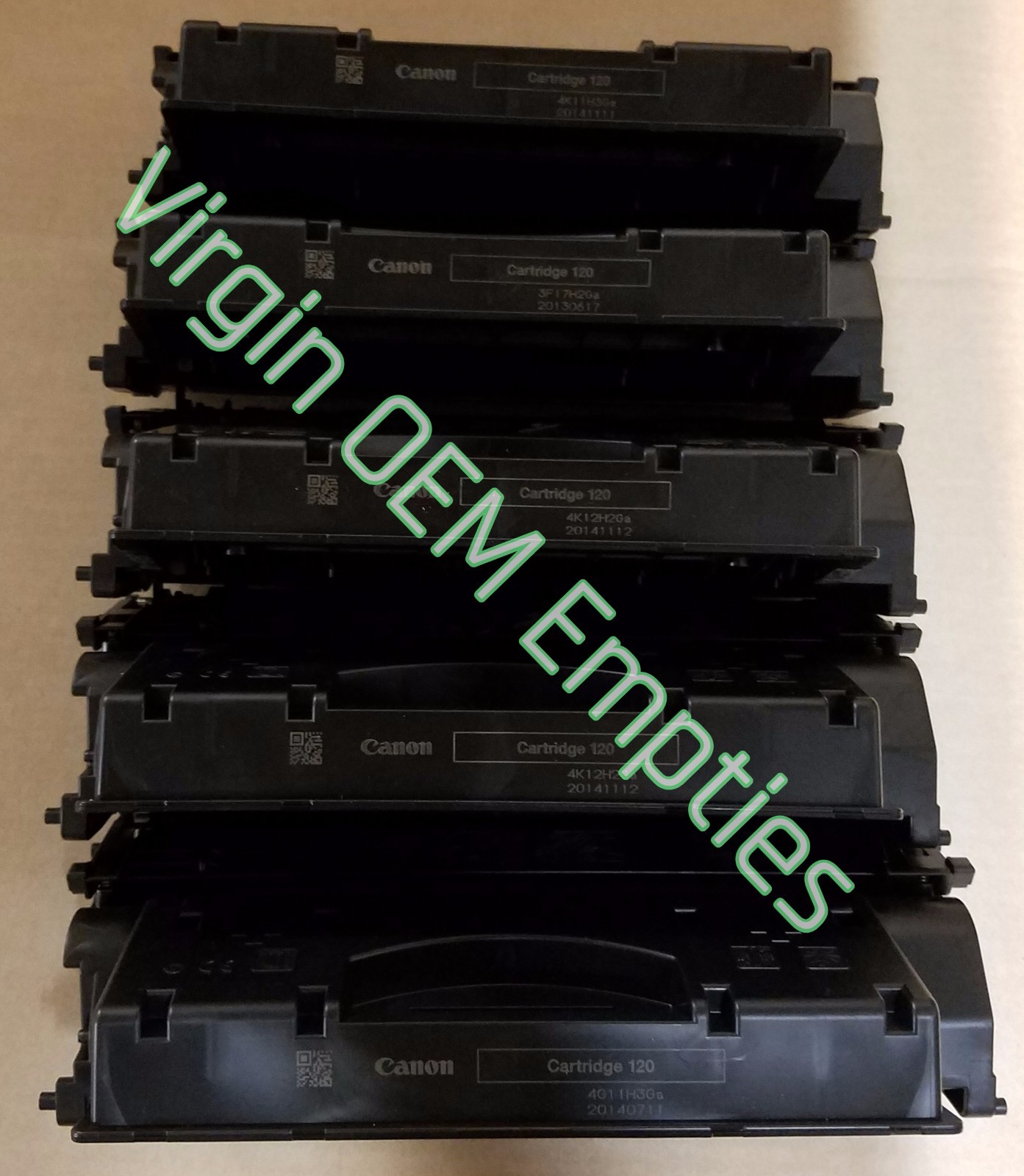 20 Virgin Genuine Empty Canon 120 Toner Cartridges FREE SHIPPING