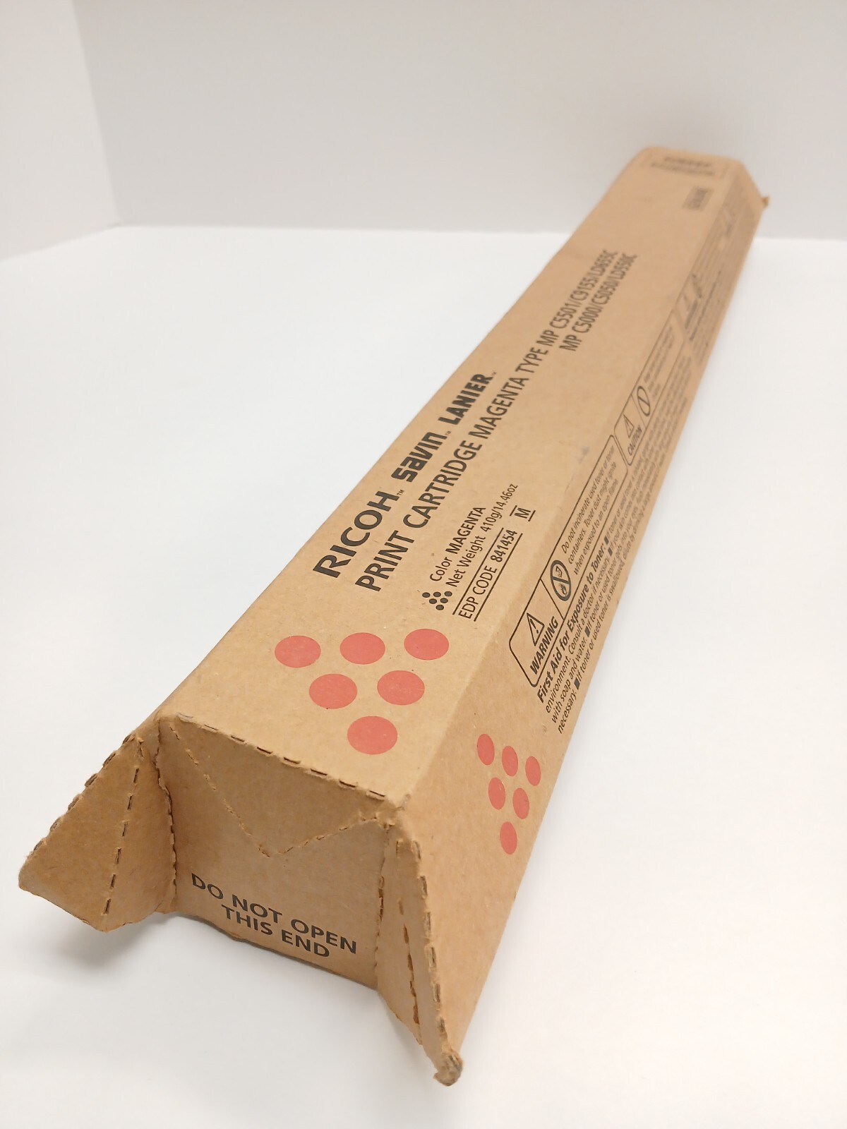 Ricoh Savin Lanier 841454 Magenta Toner MP C5501 Genuine New OEM Sealed.