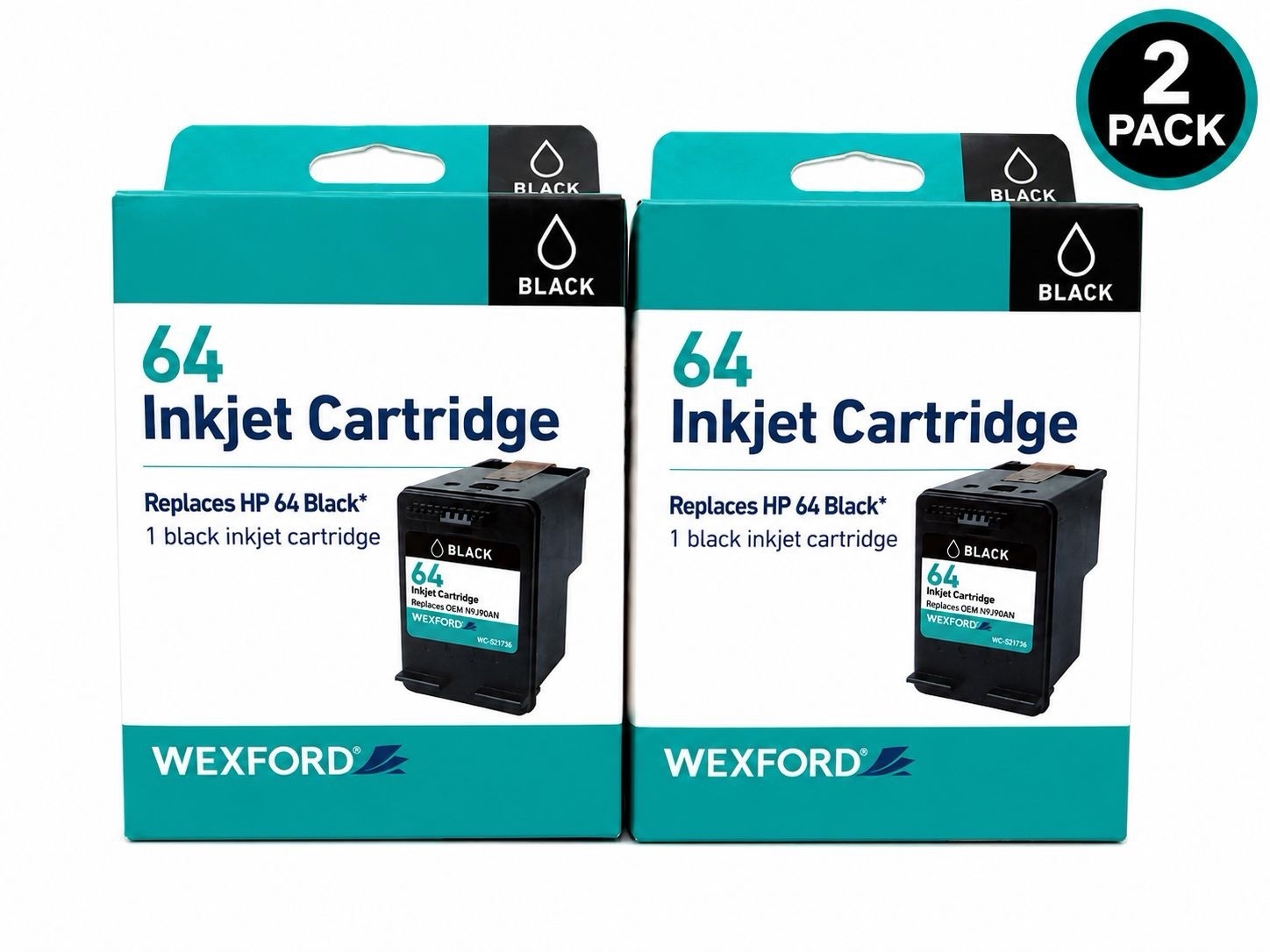 (2 Pack) Wexford Inkjet Cartridge 64 Black M42
