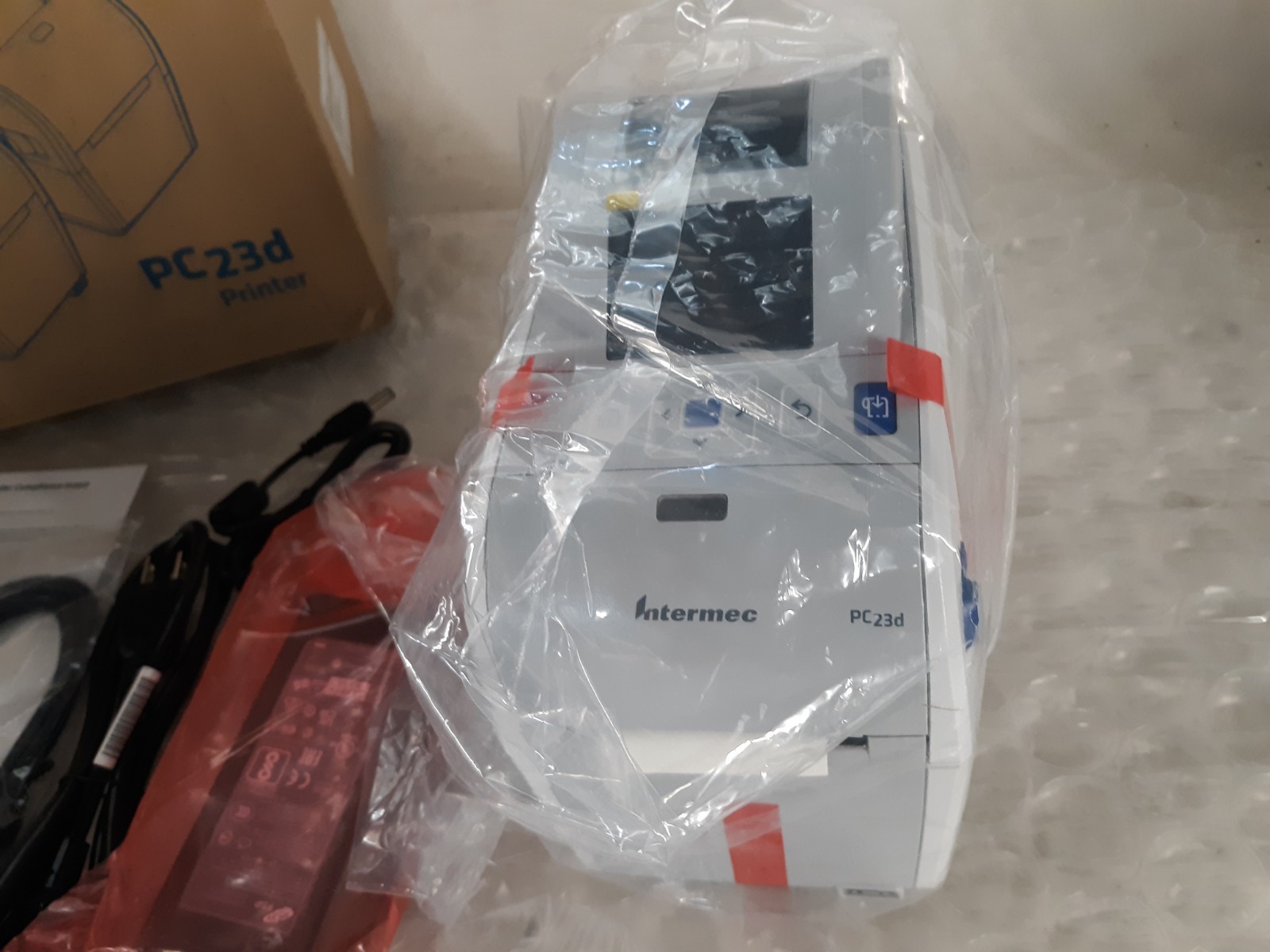 Intermec PC23D Direct Thermal Printer w/ AC Adapter USB 2.0 Software NEW *OB*