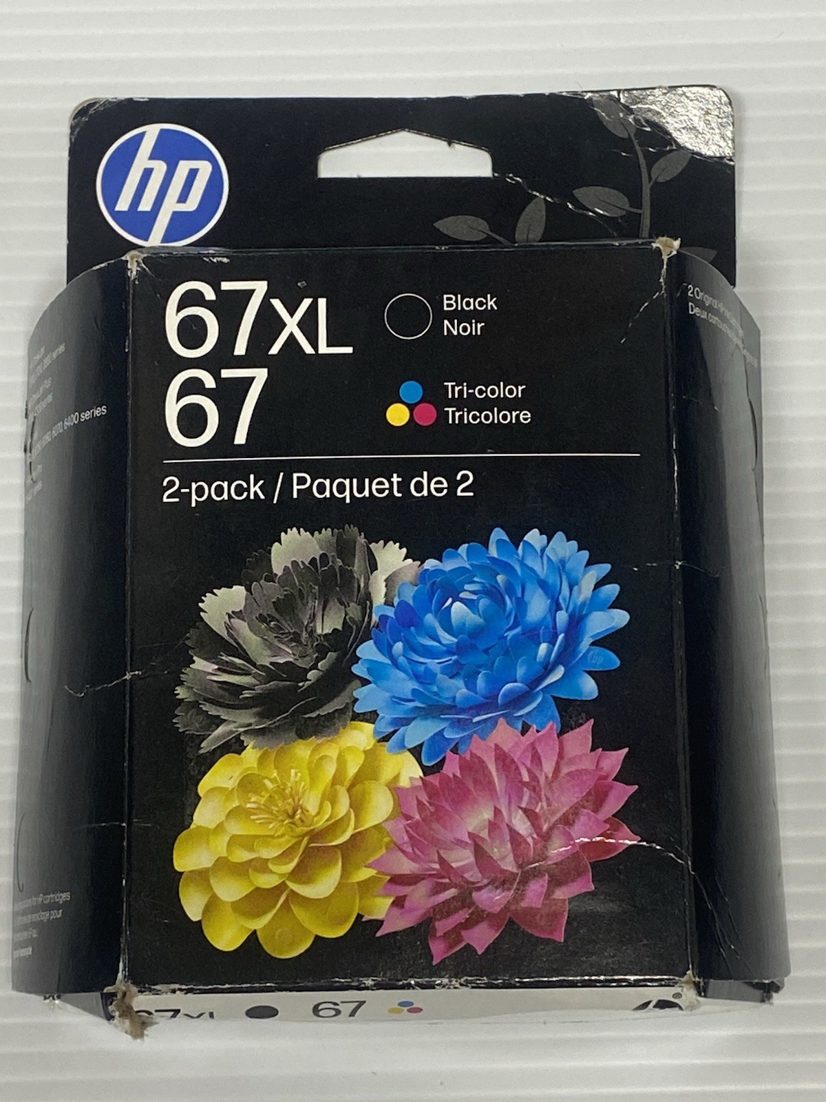 HP 67XL High-Yield Black And Tri-Color Ink Cartridges 3YP30AN Exp. 10/2027