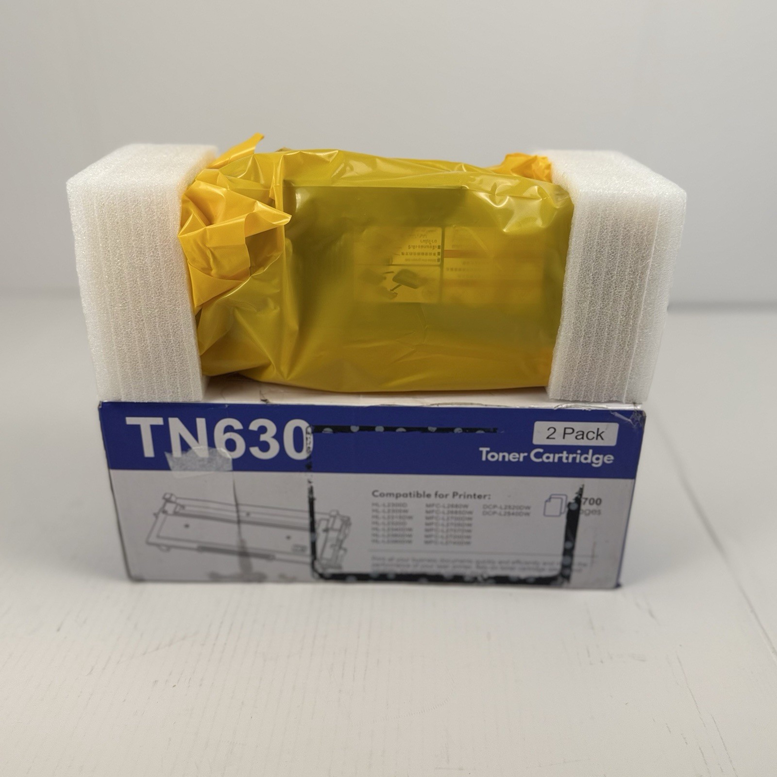 TN-630 TN630 Toner Replacement for Brother TN630 2 Toner Cartridges Black HL-L2