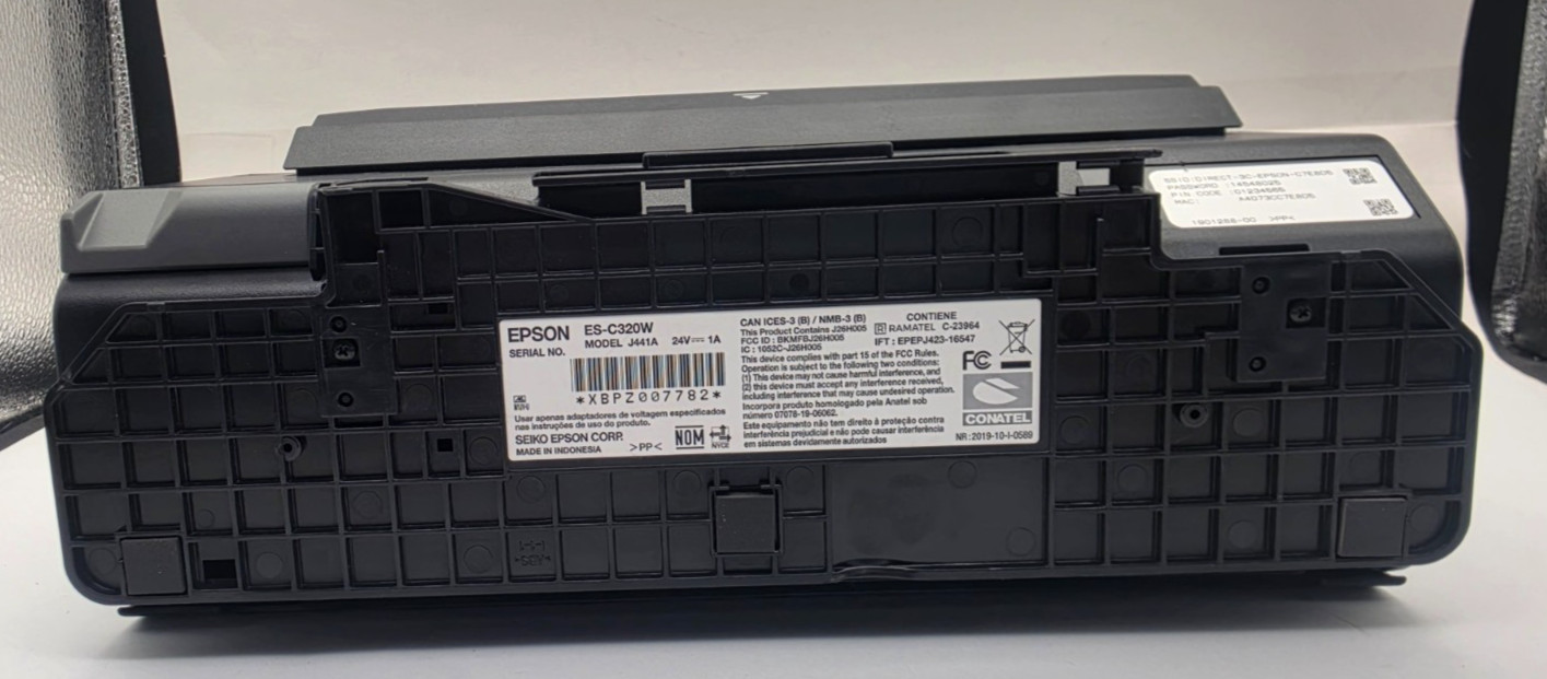 Epson ES-C320W WorkForce Wireless Compact Color Desktop Document Scanner