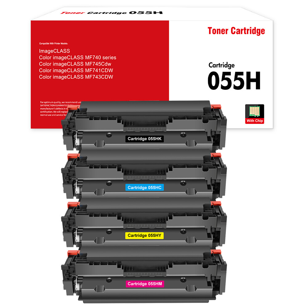 CRG 055H Toner Compatible With Canon 055 Color ImageCLASS MF741cdw MF743cdw Lot