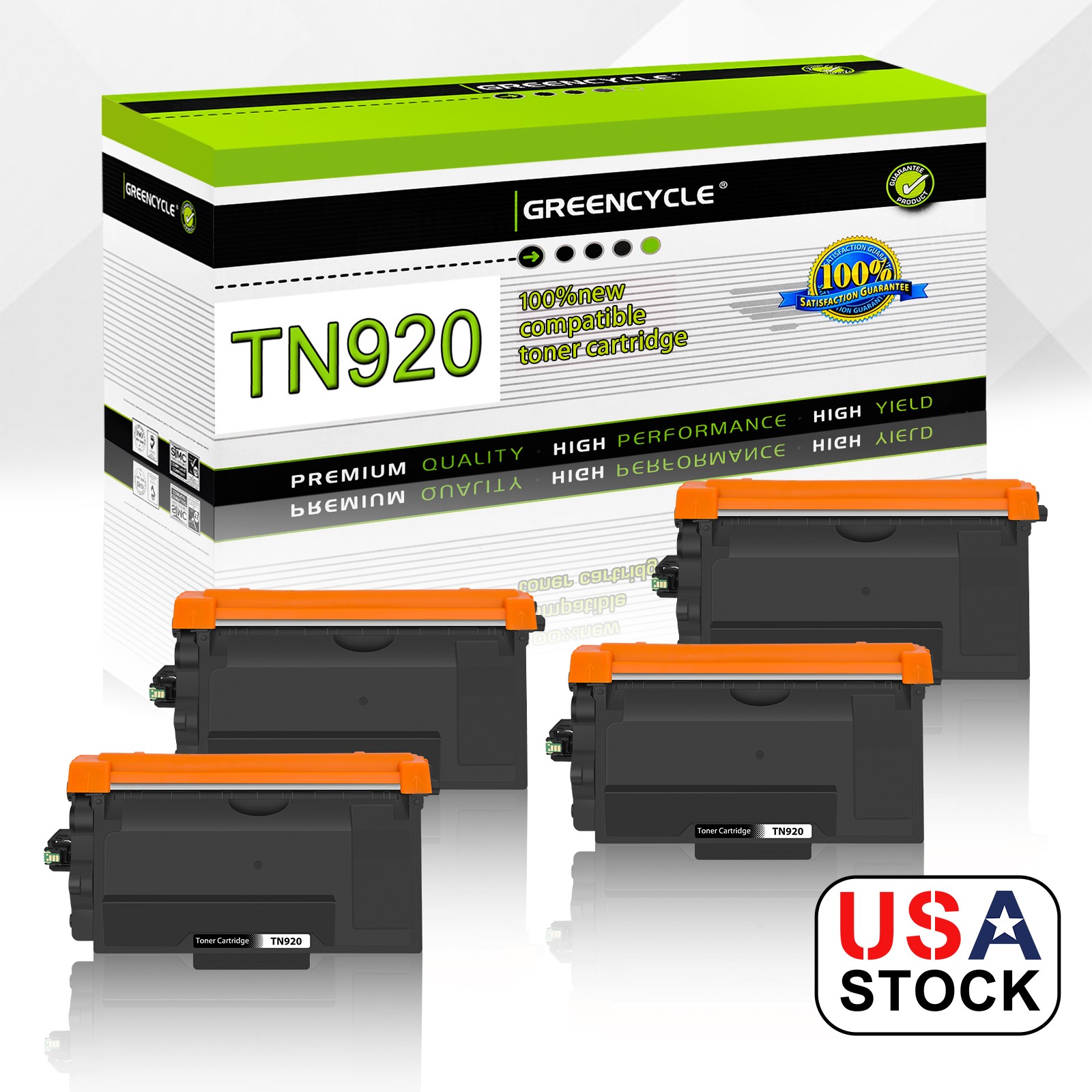 4PK TN920 Toner Cartridge for Brother HL-L5210DN HL-L6310DW HL-L6217DW TN920xl