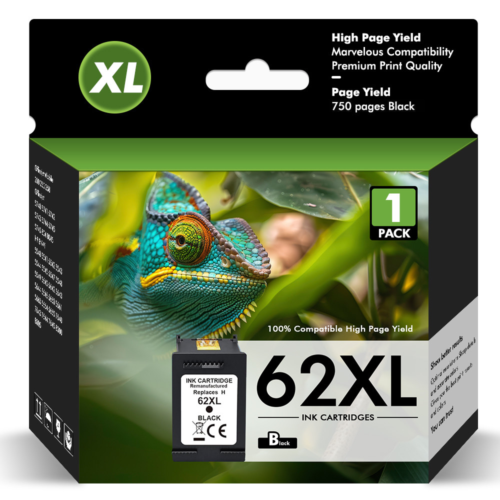 62XL XXL Ink Cartridges for HP 62 Envy 7645 7640 5640 5660 5740 62XL Ink Printer