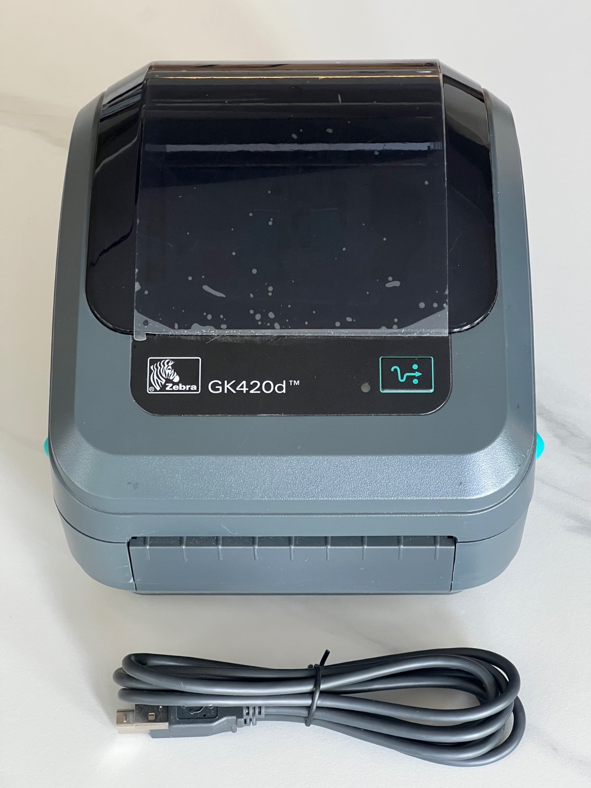 Zebra GK420d Thermal Label Printer USB Parallel GK42-202510-000 No Power Adapter