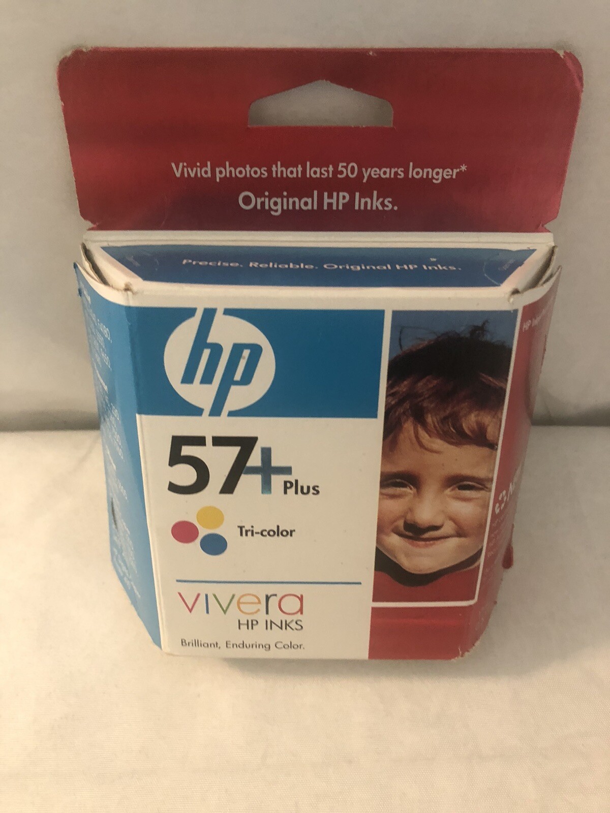 HP Vivera 57+ Plus Tri-Color Ink Cartridge CB278AN Aug 2010 – New & Sealed Pack