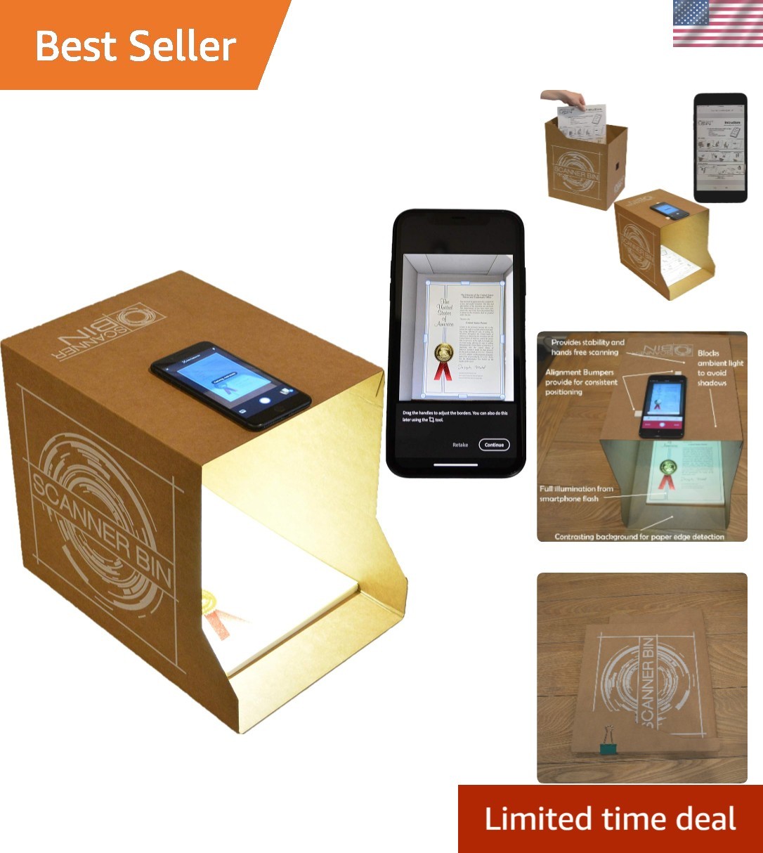 High-Performance Wireless Scanner – Simplified Scanning for All Users, 9″ x 13″