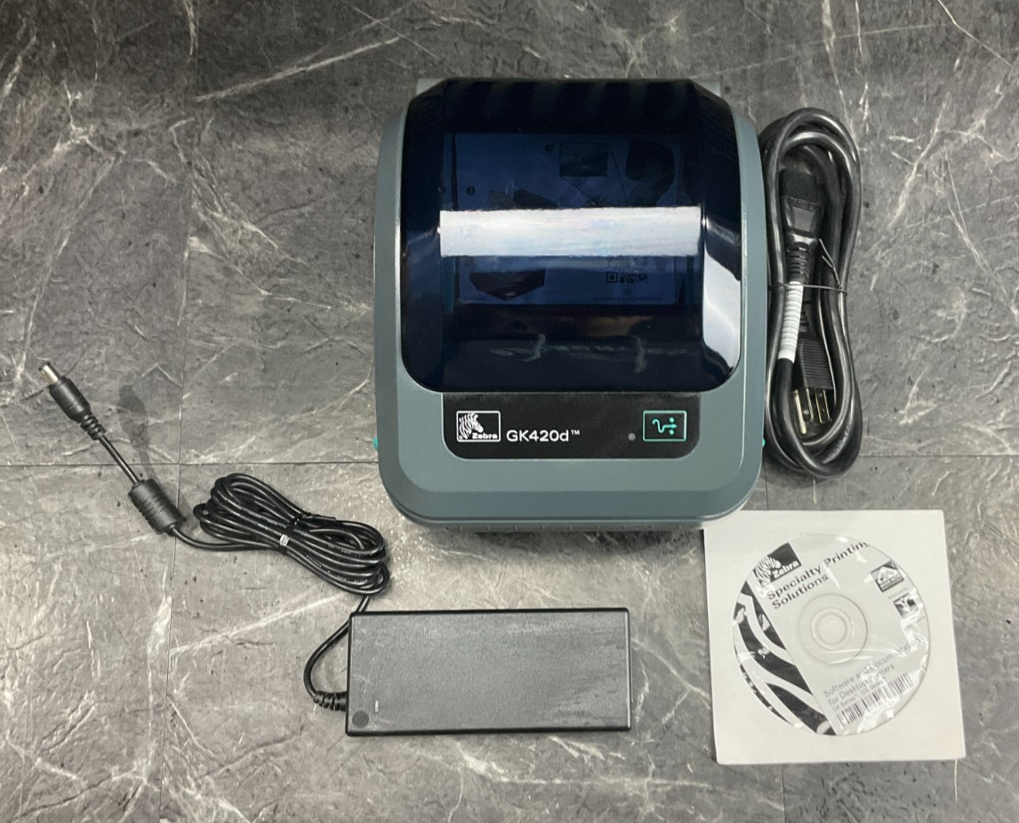 Zebra GX420d USB Serial Ethernet Direct Thermal Barcode Printer GK42-202210-00QB