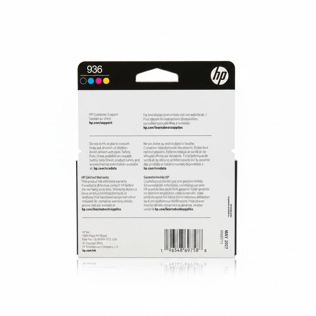 HP 936 Black Cyan Magenta Yellow ink cartridges 4 pack, Brand New MAY 2027 EXP