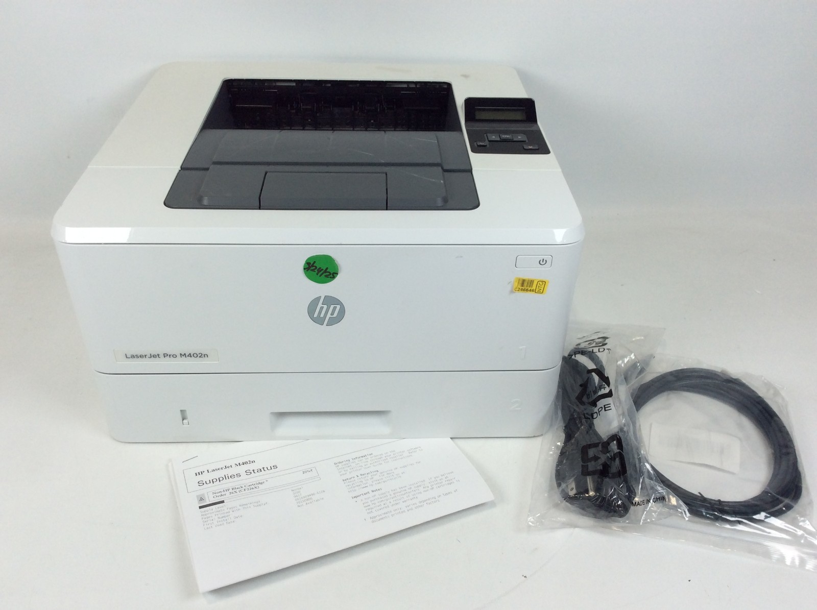 HP LaserJet Pro M402dn Duplex Network Laser Printer Page Count 11,756 (C246646)