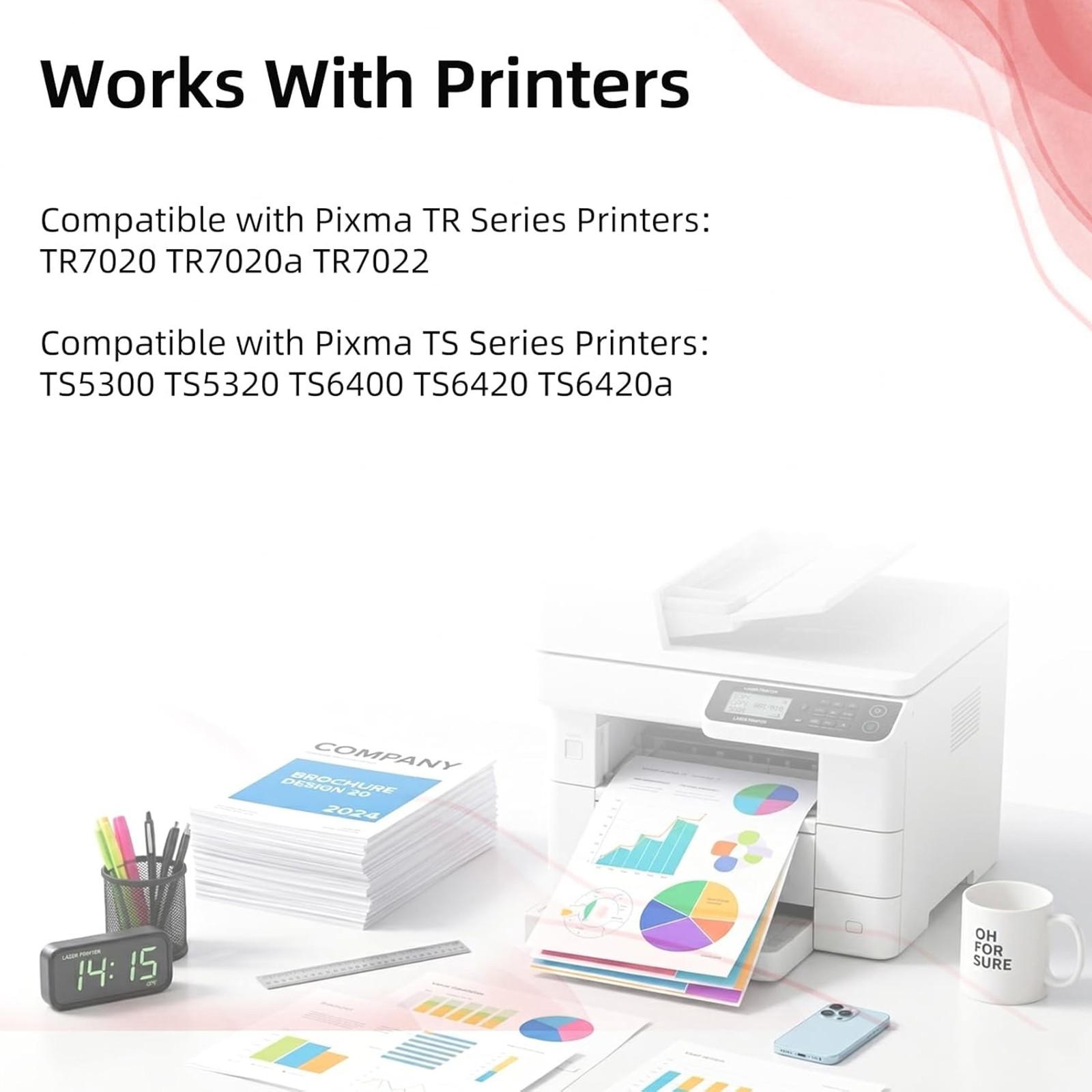 1PK PG-260XL Black Ink Cartridge For Canon 260XL Ink PIXMA TS5320 TS6420 TS6420a