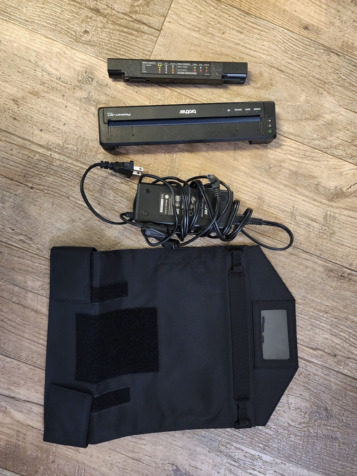 Brother PocketJet PJ-773 Mobile Printer | With Battery & Case | Black 