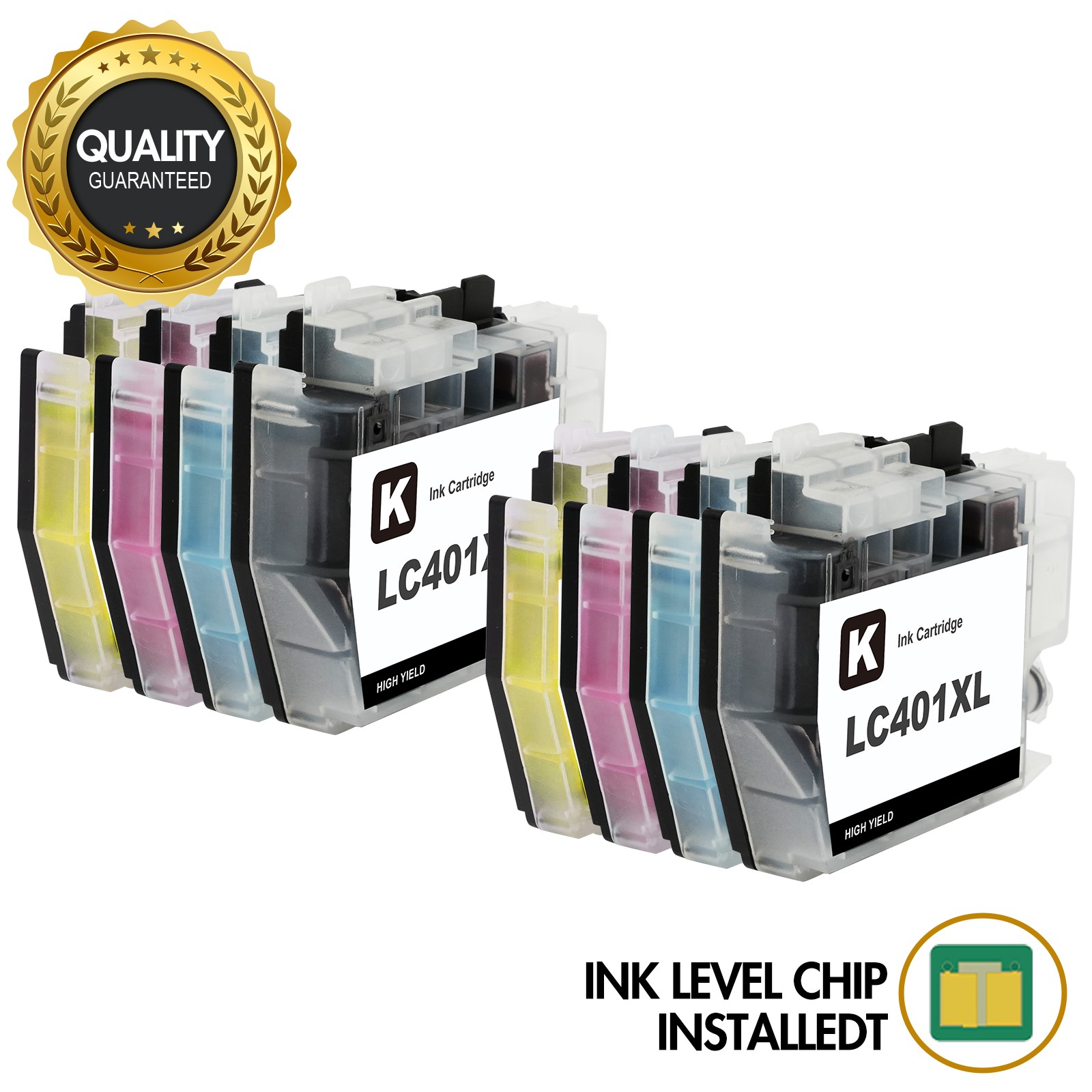 LC401 Printer Ink with chip fits Brother MFC-J1010DW MFC-J1800DW MFC-J1170DW